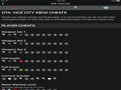 vice city xbox cheats